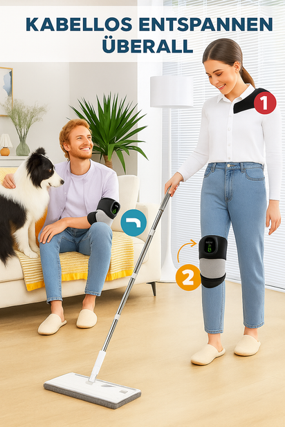 HeatPro™ –  3-in-1 Kabelloses Entspannungs- und Massagegerät